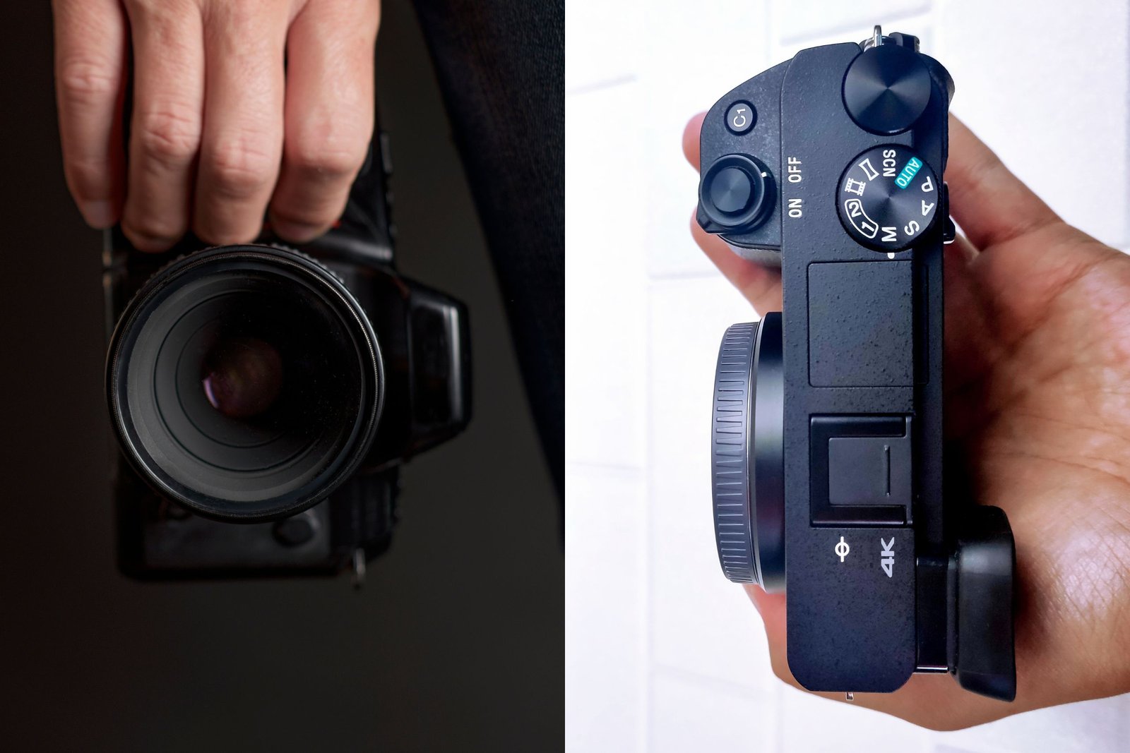 Cámaras fotográficas réflex y mirrorless.